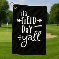 It's Field Day Y'all Class Golf Towel thumb 1