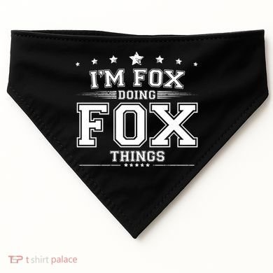 Im Fox Doing Fox Things USA-Made Doggie Bandana