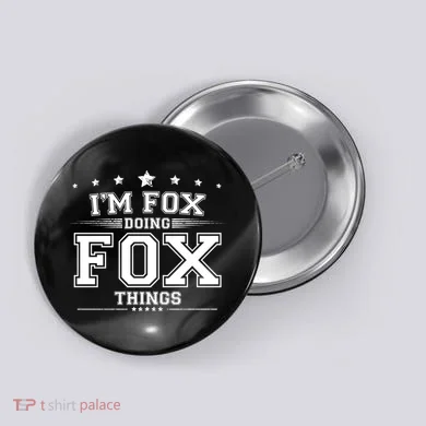 Im Fox Doing Fox Things Button