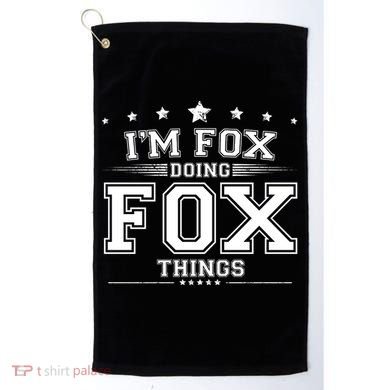 Im Fox Doing Fox Things Golf Towel