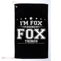 Im Fox Doing Fox Things Golf Towel thumb 0