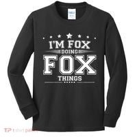 Im Fox Doing Fox Things Kids Long Sleeve Shirt thumb 0
