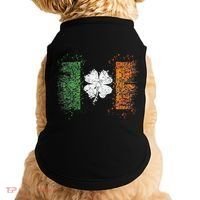 Irish Flag Distressed Shamrock ST Patrick's Day Doggie Tank thumb 0