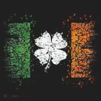 Irish Flag Distressed Shamrock ST Patrick's Day Beanie thumb 2