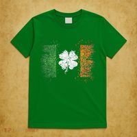 Irish Flag Distressed Shamrock ST Patrick's Day T-Shirt thumb 5