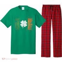 Irish Flag Distressed Shamrock ST Patrick's Day Pajama Set thumb 0