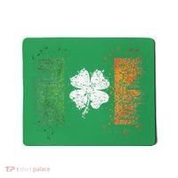 Irish Flag Distressed Shamrock ST Patrick's Day Mousepad thumb 0