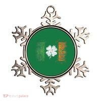 Irish Flag Distressed Shamrock ST Patrick's Day Ornament thumb 0