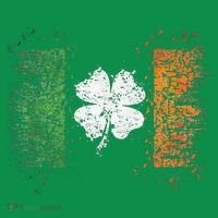 Irish Flag Distressed Shamrock ST Patrick's Day Ornament thumb 1