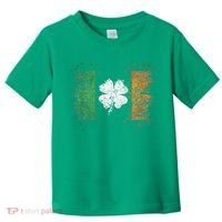 Irish Flag Distressed Shamrock ST Patrick's Day Toddler T-Shirt thumb 0