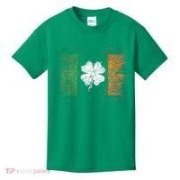 Irish Flag Distressed Shamrock ST Patrick's Day Kids T-Shirt thumb 0