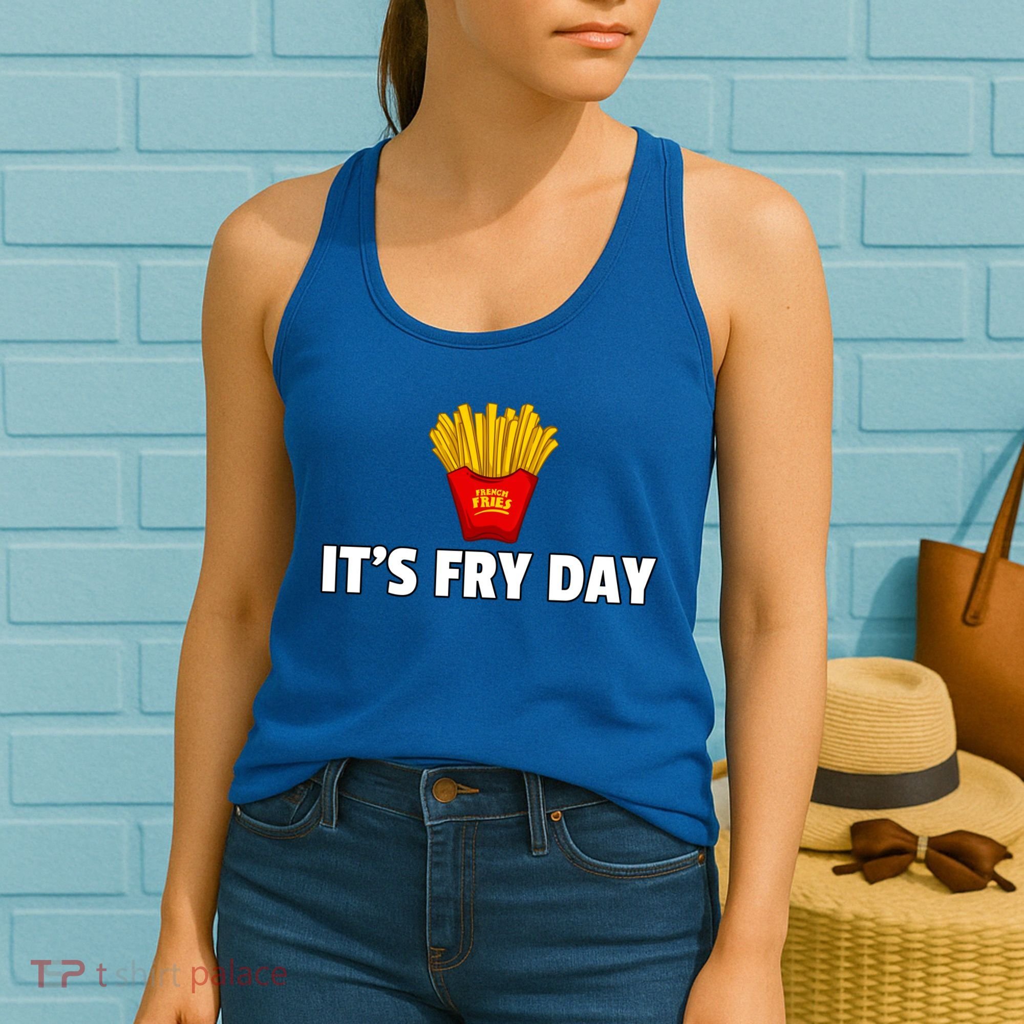 It's Fry Day French Fries Extra Hot Fry Cute Gift Women's Tank Top