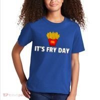 It's Fry Day French Fries Extra Hot Fry Cute Gift Kids T-Shirt thumb 2