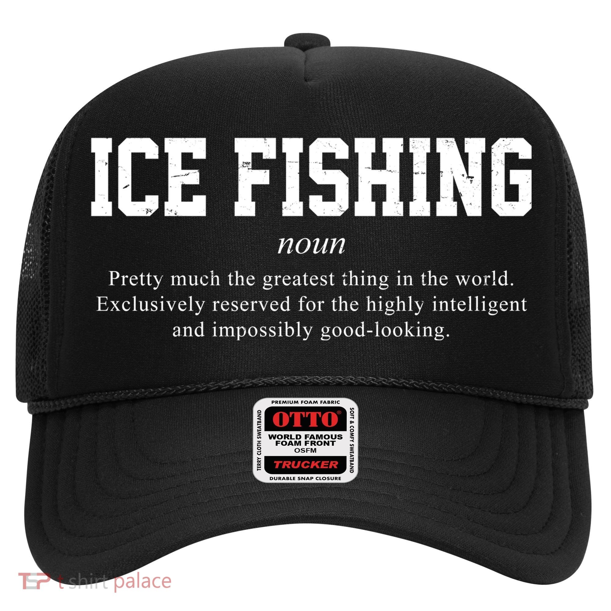 Ice Fishing Definition Funny Gift Hat