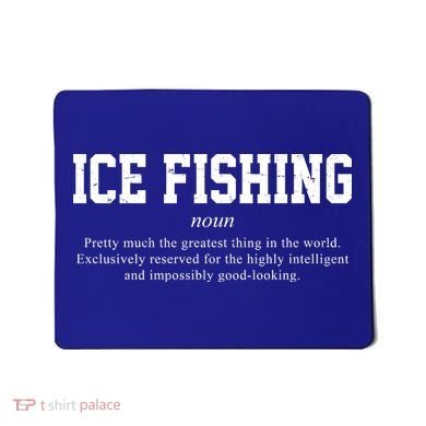 Ice Fishing Definition Funny Gift Mousepad