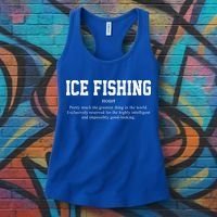 Ice Fishing Definition Funny Gift Women's Tank Top thumb 3