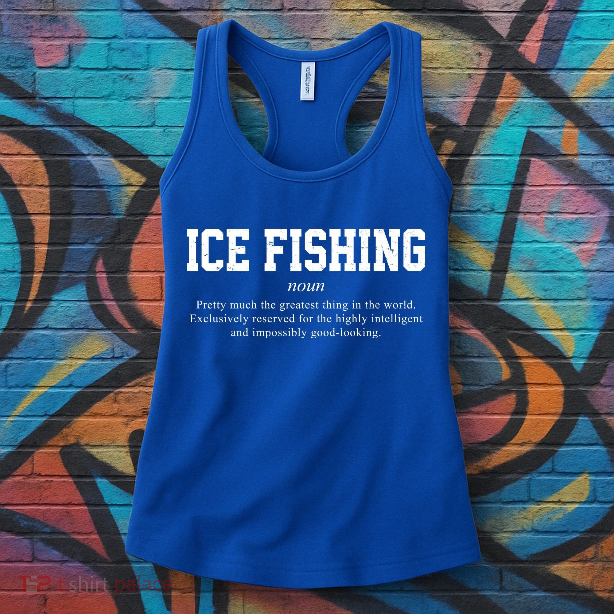 Ice Fishing Definition Funny Gift Women's Tank Top