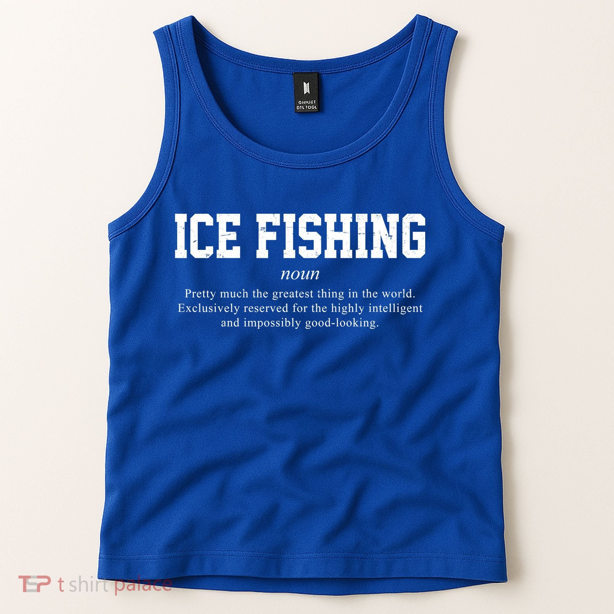 Ice Fishing Definition Funny Gift Tank Top
