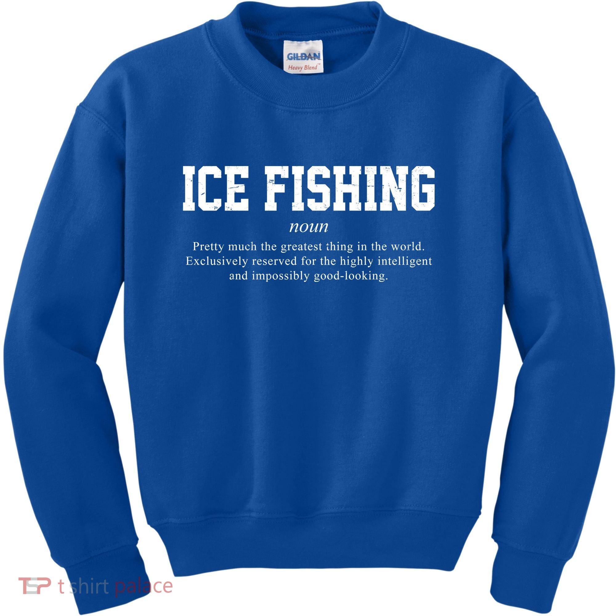 Ice Fishing Definition Funny Gift Kids Sweatshirt