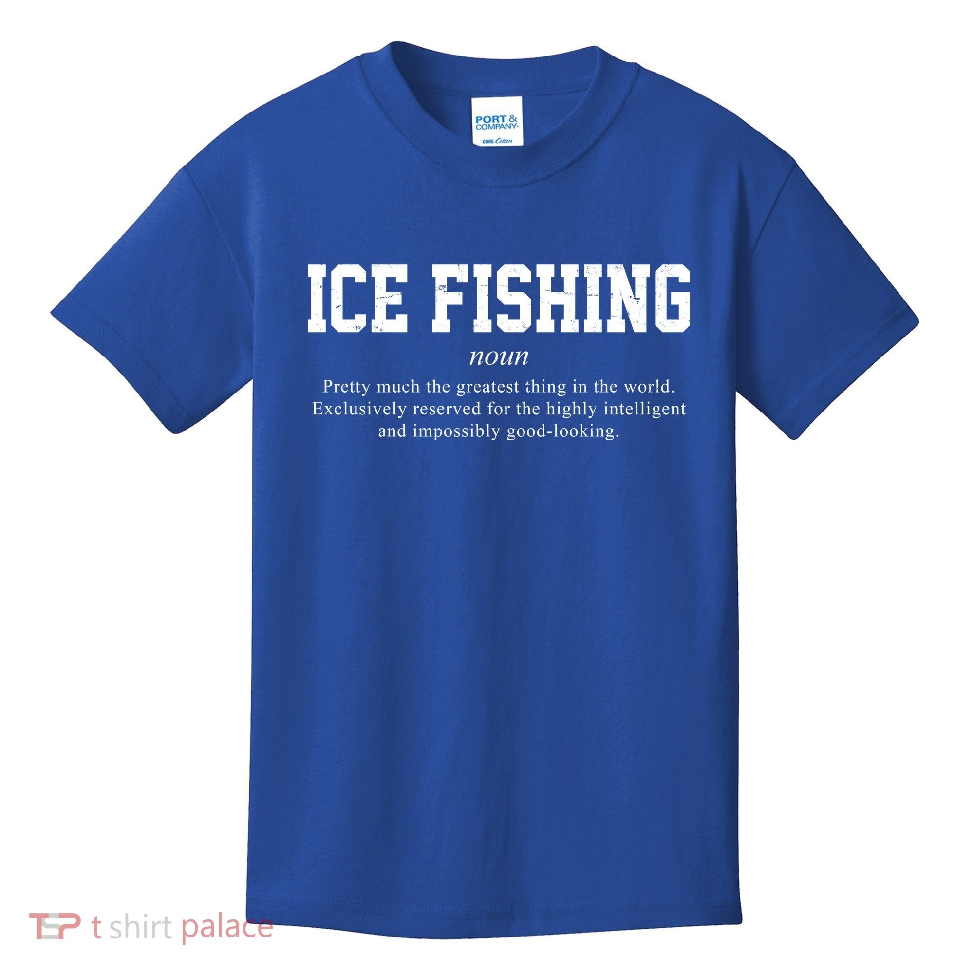 Ice Fishing Definition Funny Gift Kids T-Shirt