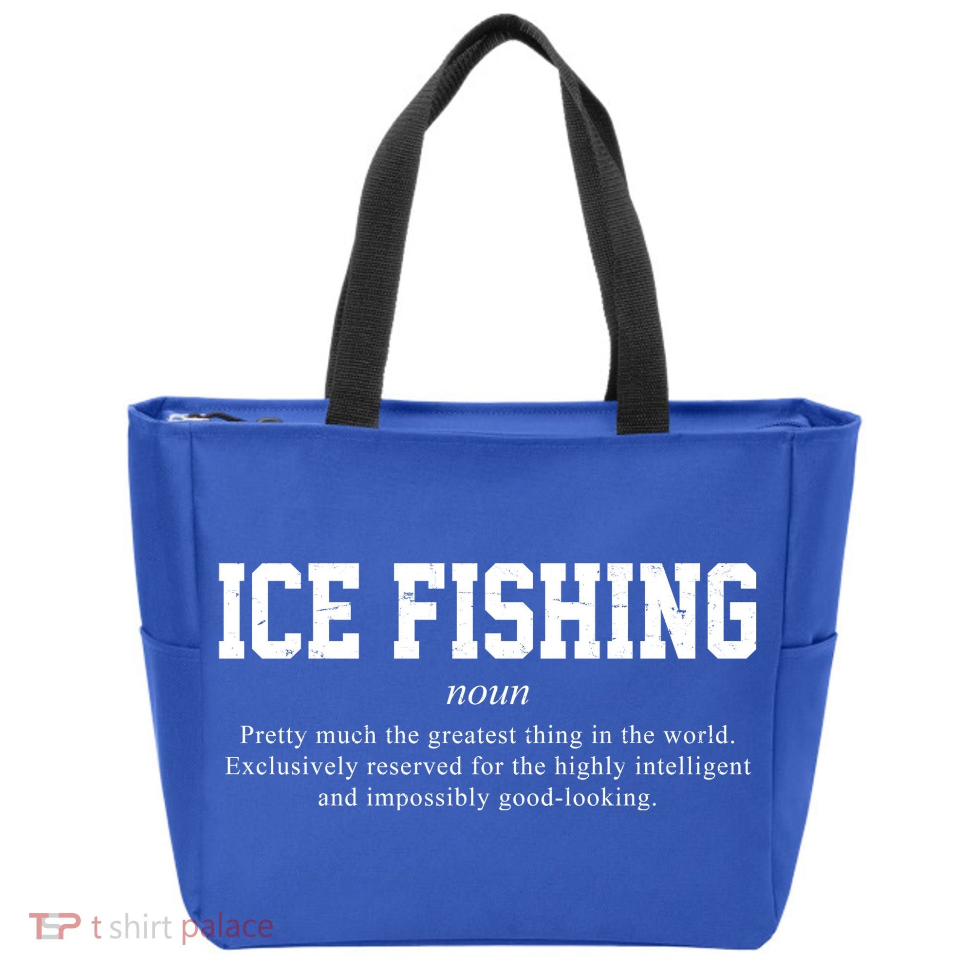 Ice Fishing Definition Funny Gift Tote Bag