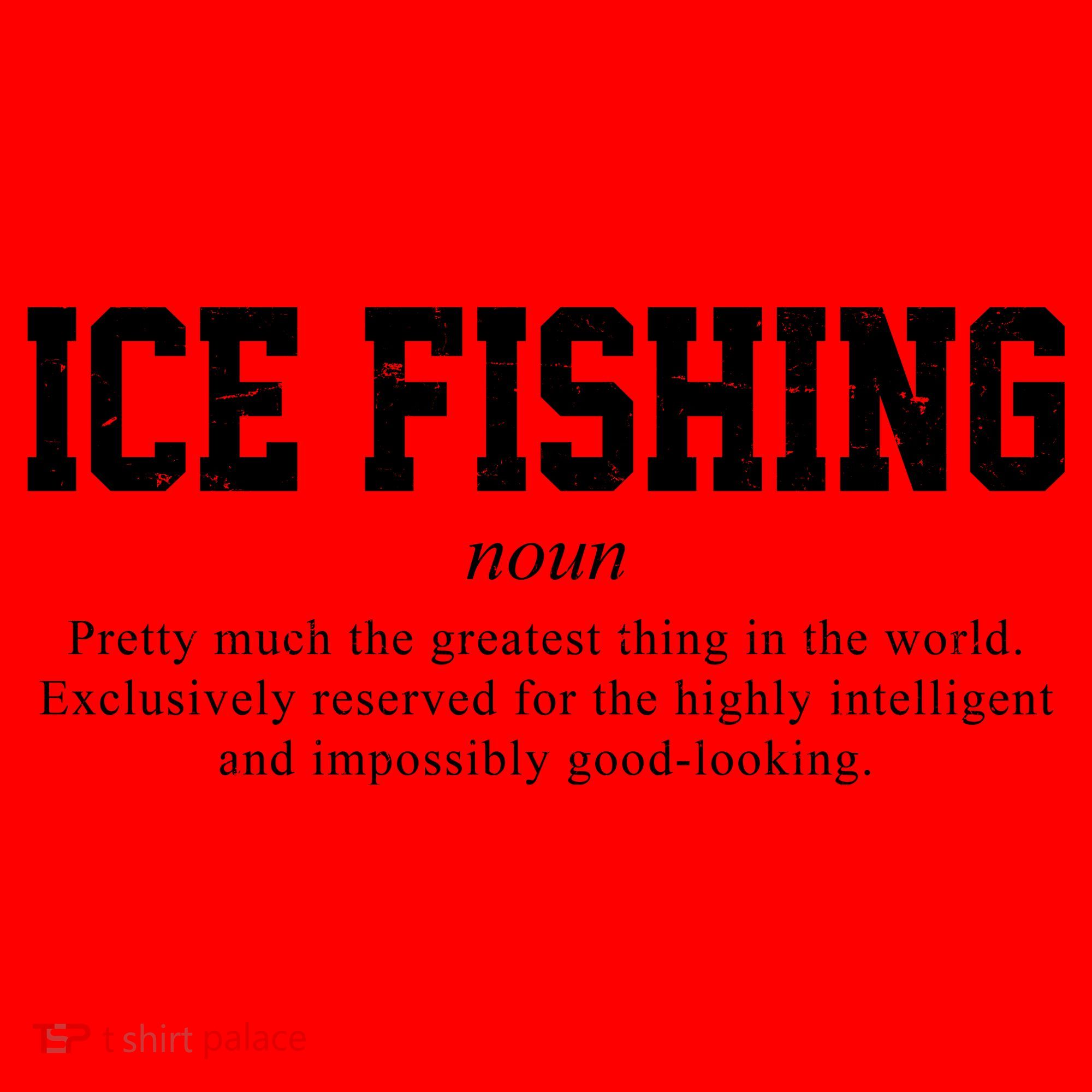 Ice Fishing Definition Funny Gift Santa Hat