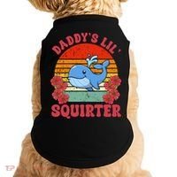 Inappropriate Funny Daddys Lil Squirter Embarrassing Doggie Tank thumb 0