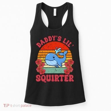 Inappropriate Funny Daddys Lil Squirter Embarrassing Women's Tank Top