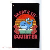 Inappropriate Funny Daddys Lil Squirter Embarrassing Golf Towel thumb 0