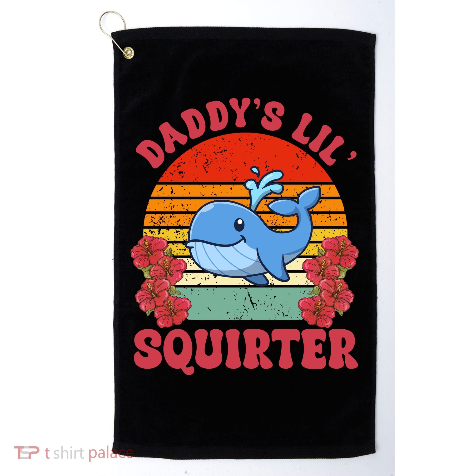 Inappropriate Funny Daddys Lil Squirter Embarrassing Golf Towel