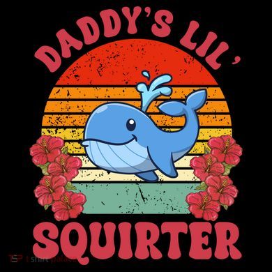 Inappropriate Funny Daddys Lil Squirter Embarrassing Kids Colorblock Raglan Jersey