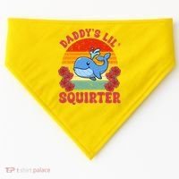 Inappropriate Funny Daddys Lil Squirter Embarrassing USA-Made Doggie Bandana thumb 0