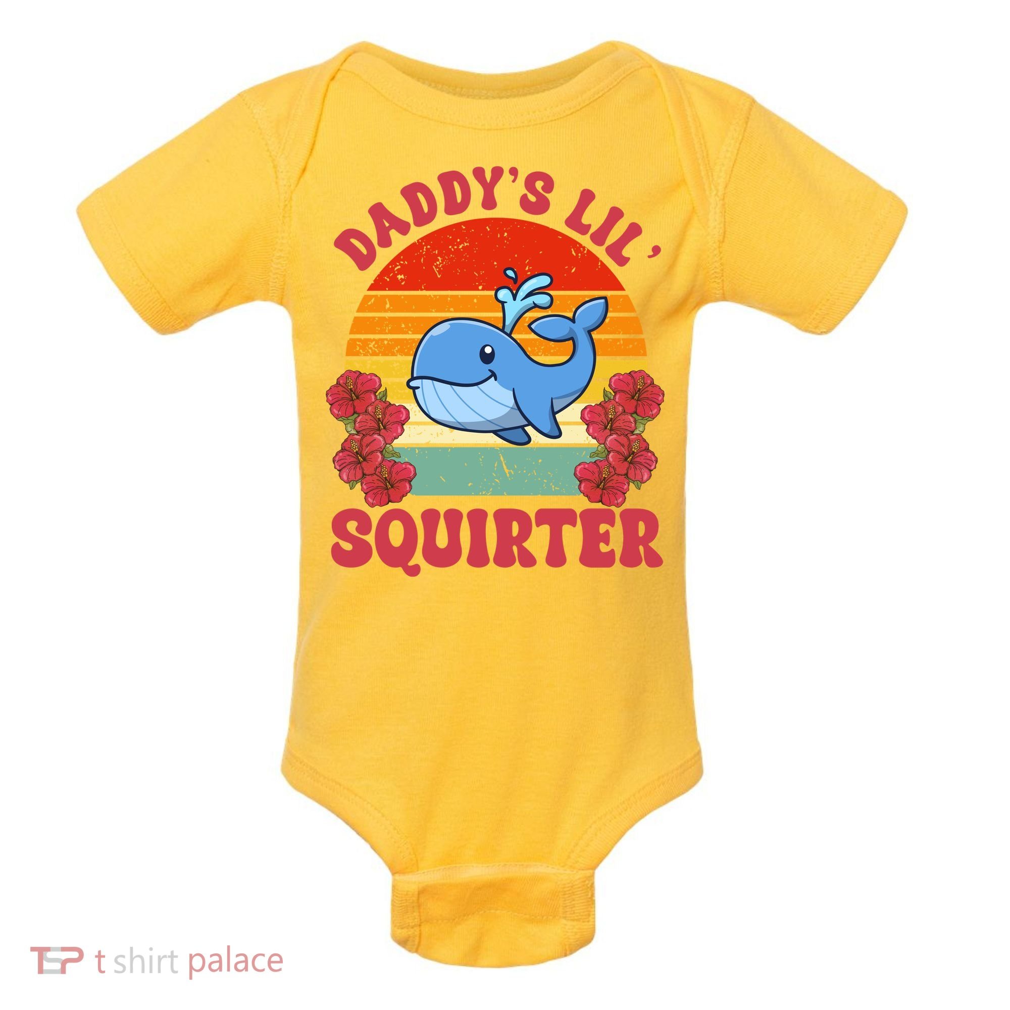 Inappropriate Funny Daddys Lil Squirter Embarrassing Baby Bodysuit
