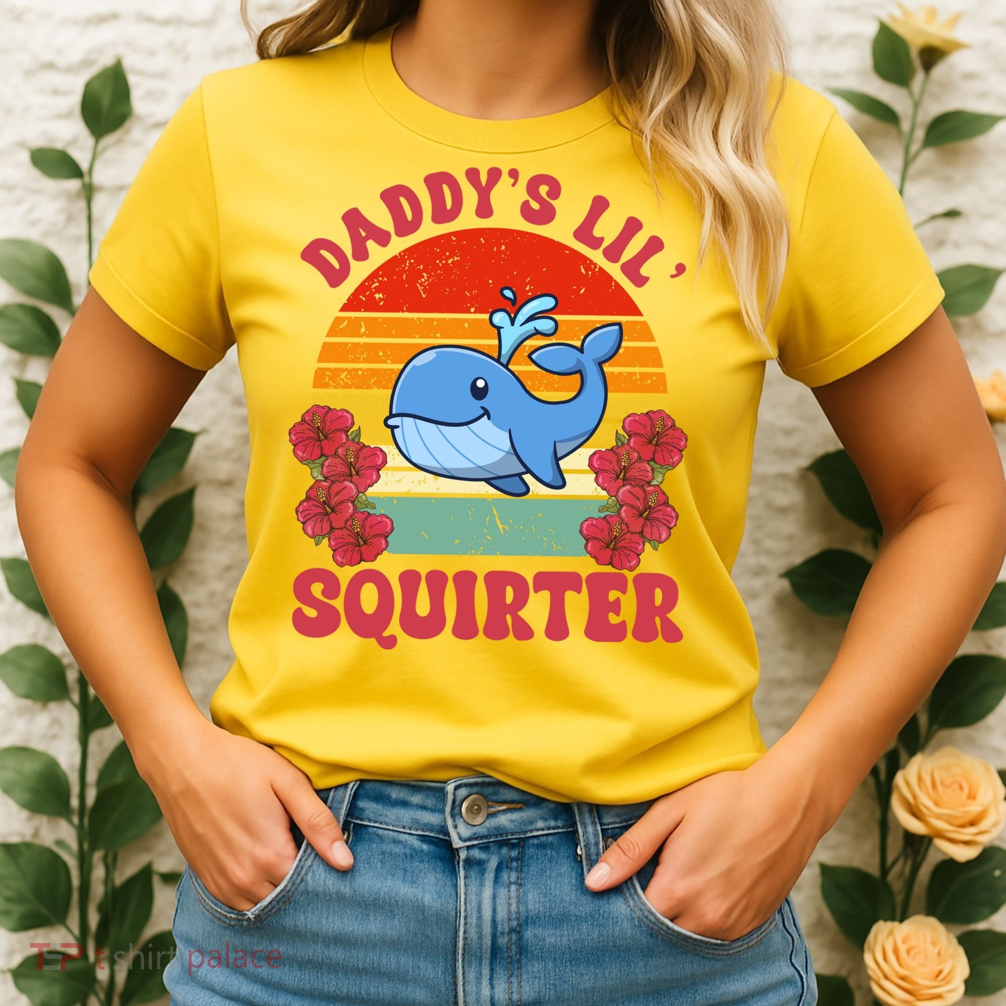 Inappropriate Funny Daddys Lil Squirter Embarrassing Women's T-Shirt