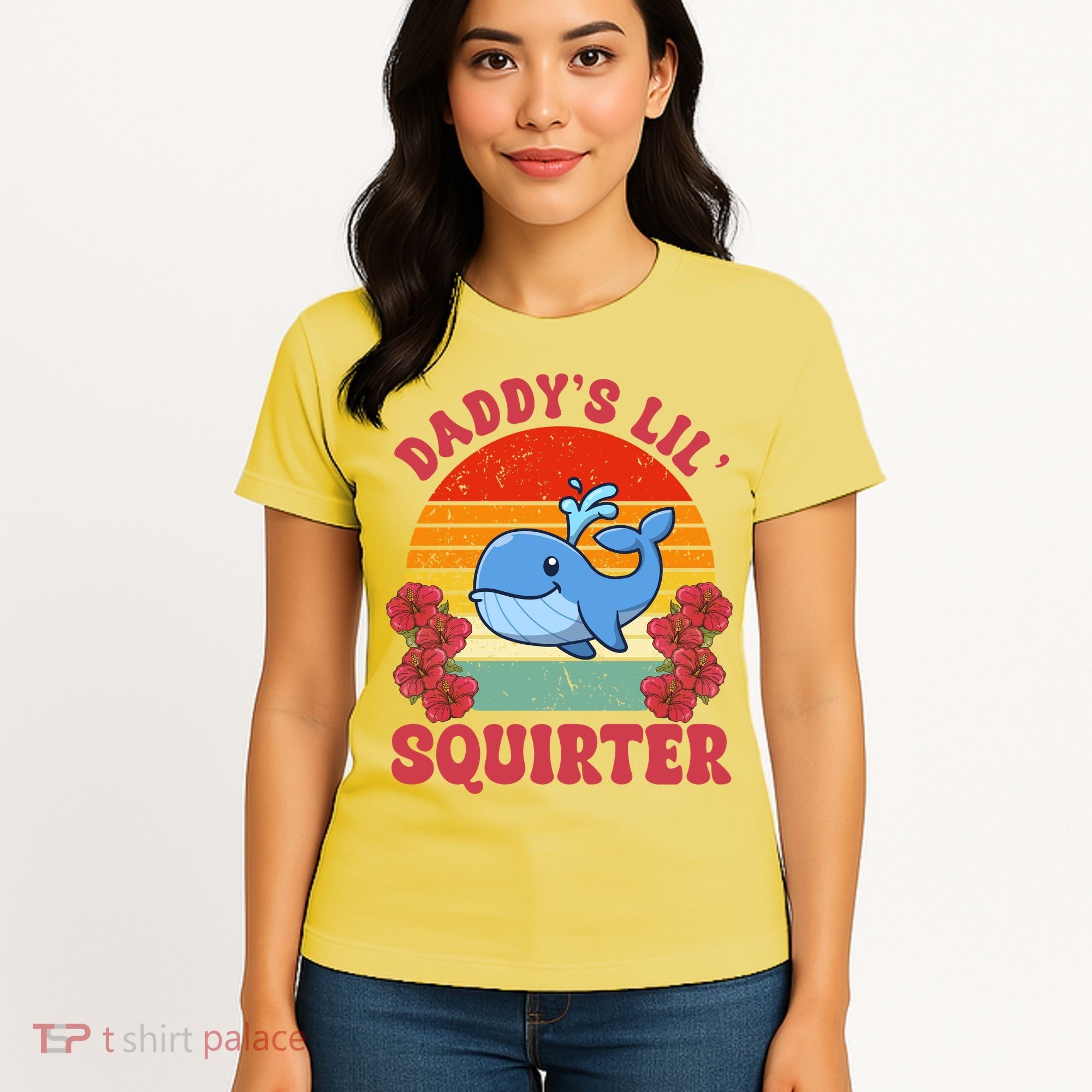 Inappropriate Funny Daddys Lil Squirter Embarrassing Women's T-Shirt