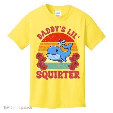 Inappropriate Funny Daddys Lil Squirter Embarrassing Kids T-Shirt