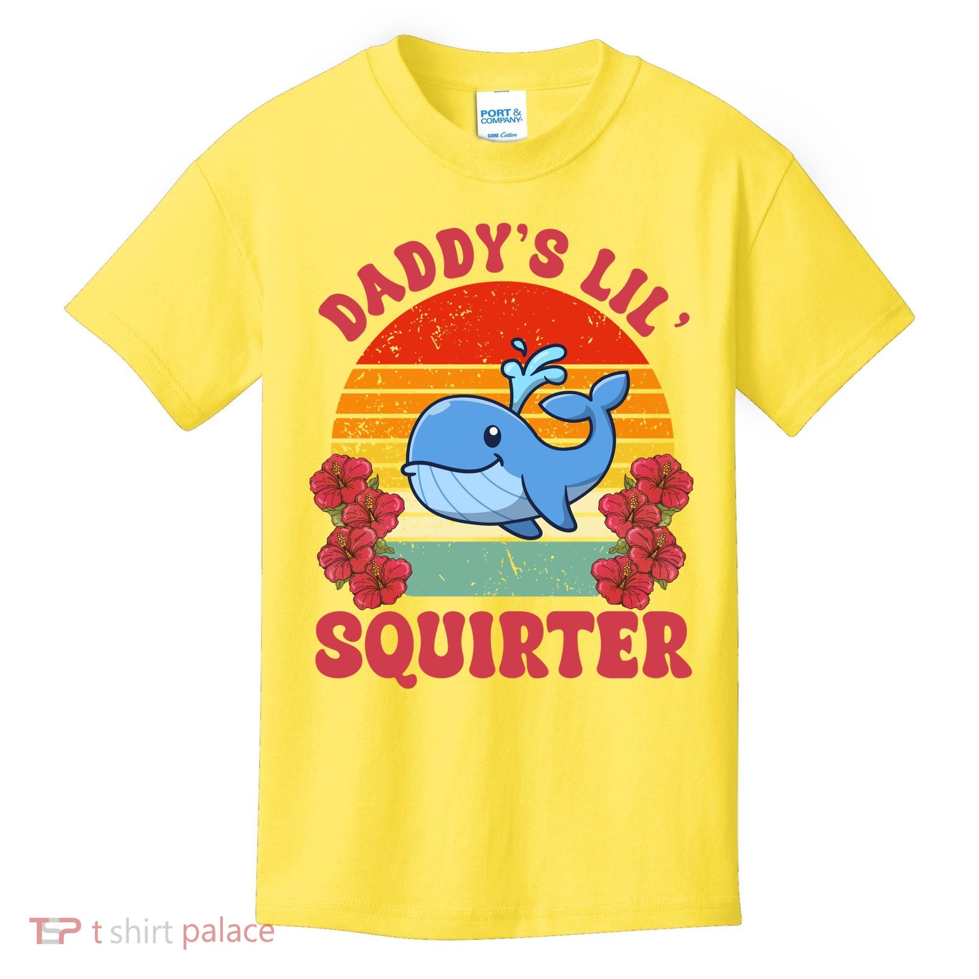 Inappropriate Funny Daddys Lil Squirter Embarrassing Kids T-Shirt