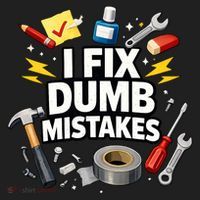 I Fix Dumb Mistakes Funny Handyman Graphic Women's Sweatshirt thumb 2