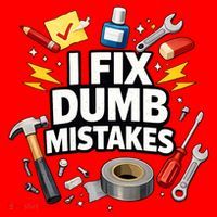 I Fix Dumb Mistakes Funny Handyman Graphic Santa Hat thumb 1