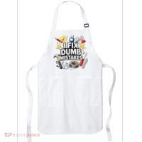 I Fix Dumb Mistakes Funny Handyman Graphic Apron thumb 0