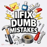 I Fix Dumb Mistakes Funny Handyman Graphic Women's Tank Top thumb 5
