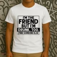 If Found Drunk Please Return To Friend Im The Friend Funny Vneck T-Shirt thumb 3