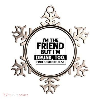 If Found Drunk Please Return To Friend Im The Friend Funny Vneck Ornament
