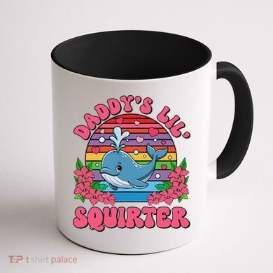 Inappropriate Funny DaddyS Lil Squirter Embarrassing Women Gift Coffee Mug back
