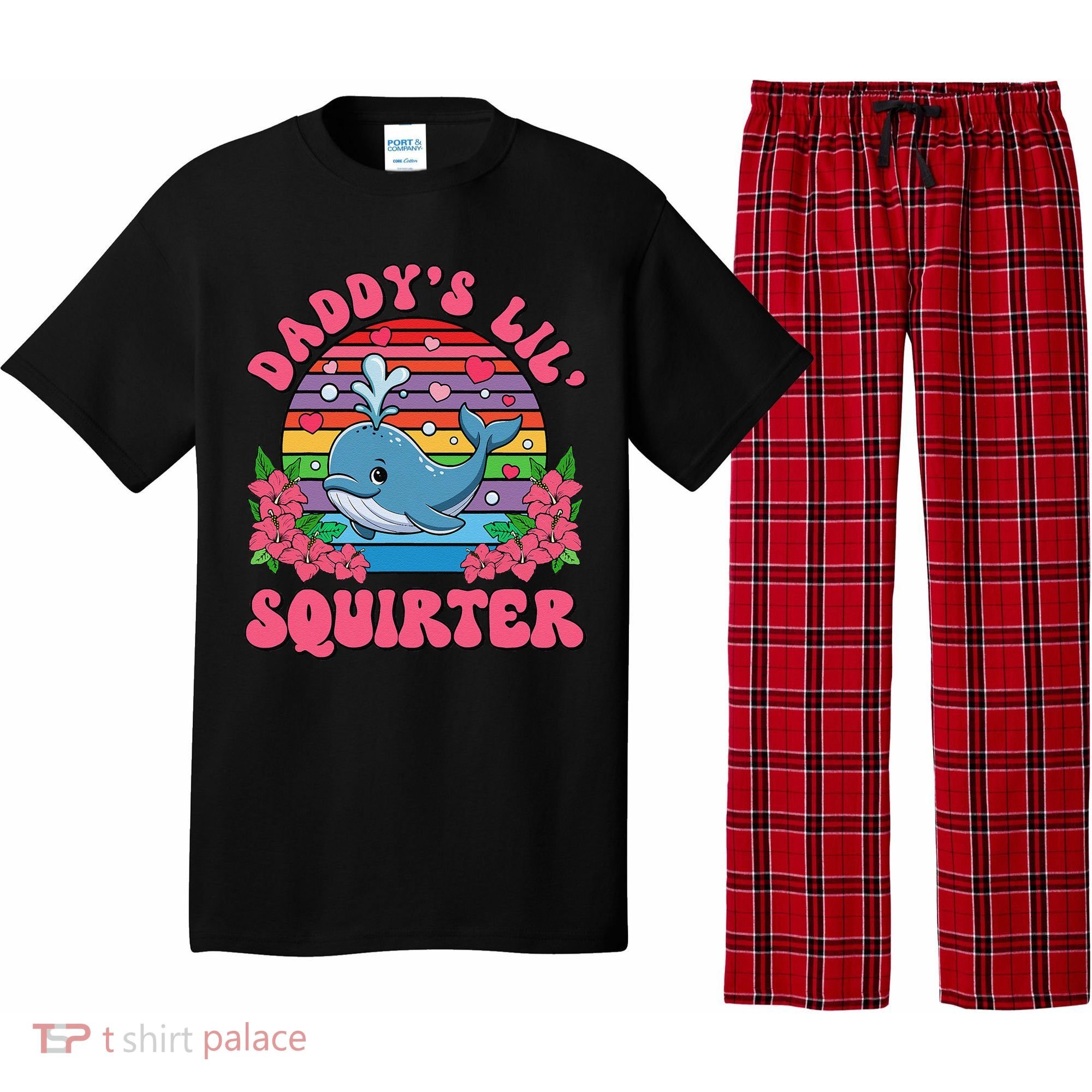 Inappropriate Funny DaddyS Lil Squirter Embarrassing Women Gift Pajama Set