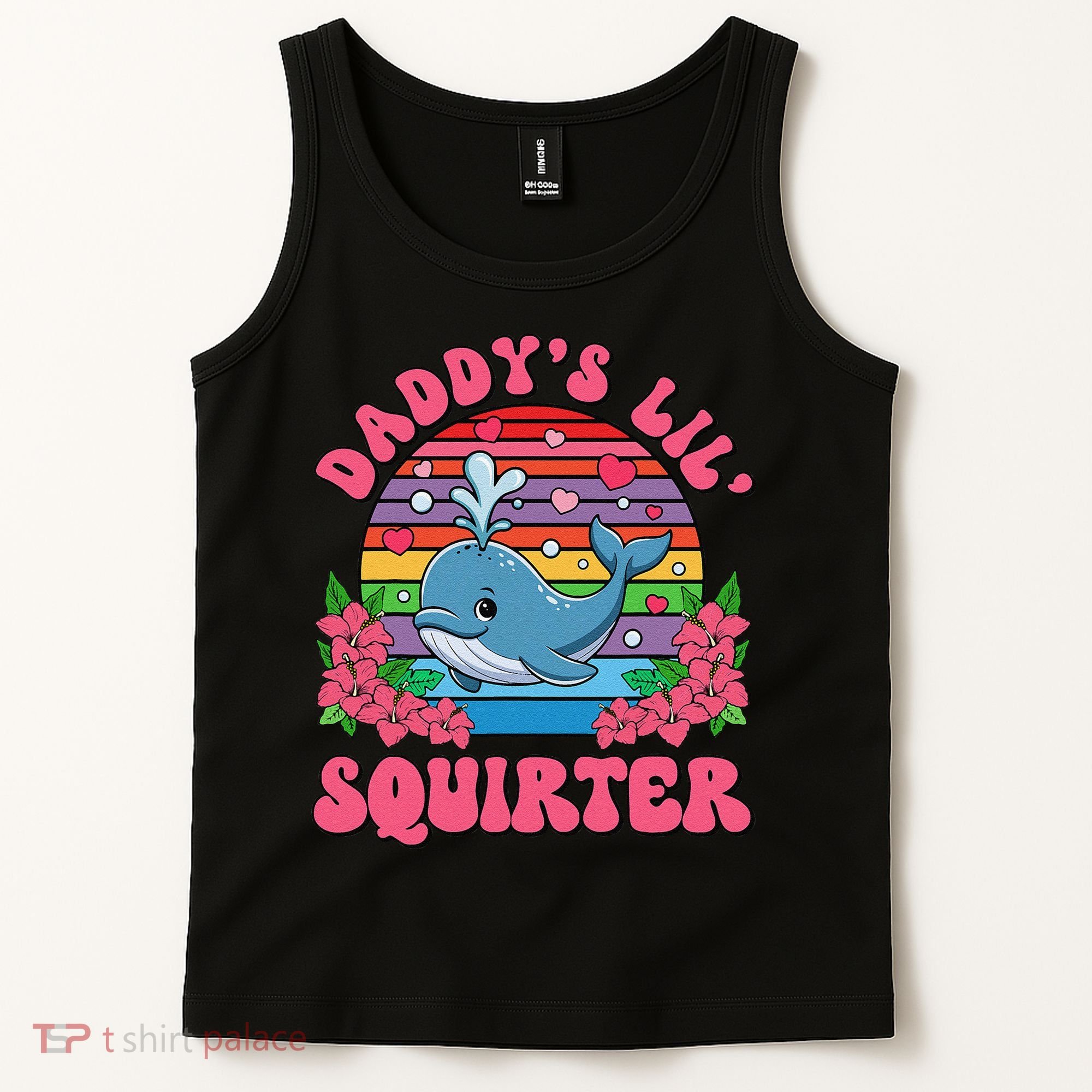 Inappropriate Funny DaddyS Lil Squirter Embarrassing Women Gift Tank Top