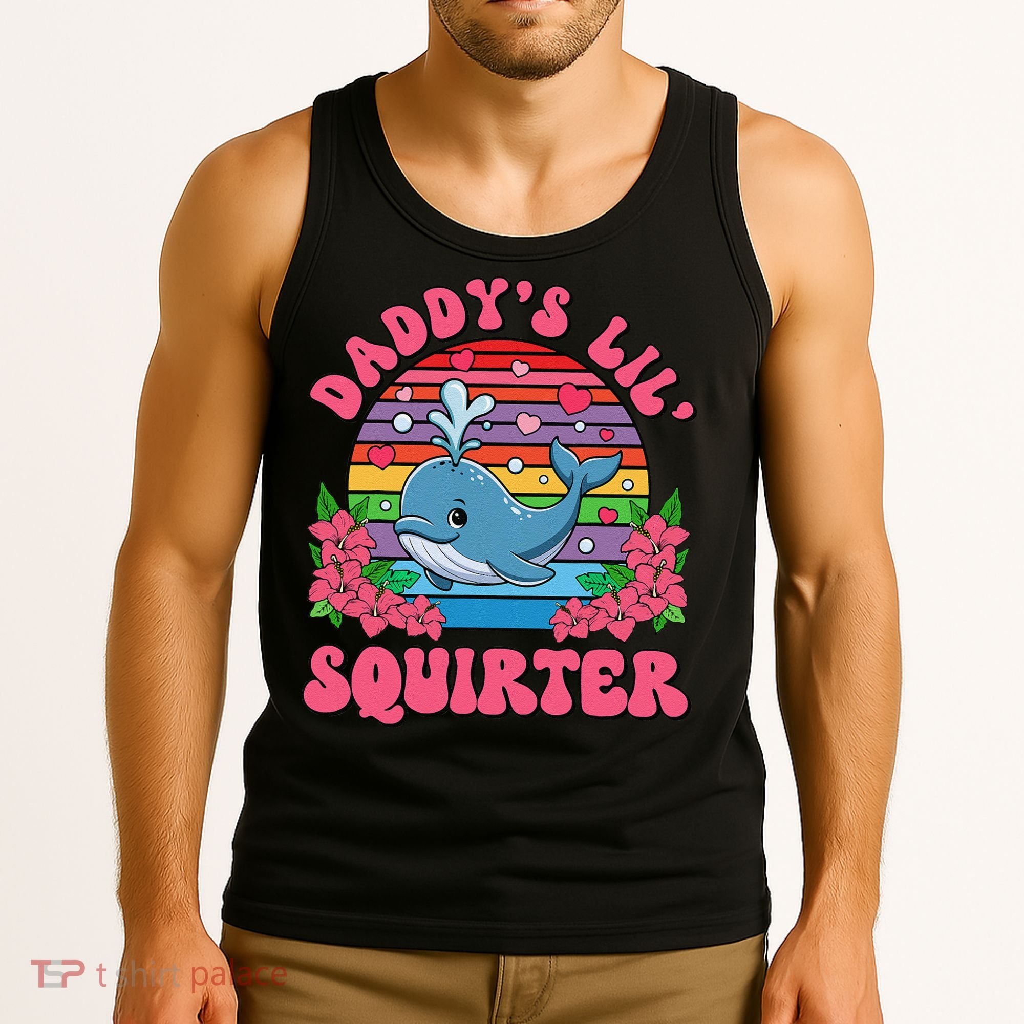 Inappropriate Funny DaddyS Lil Squirter Embarrassing Women Gift Tank Top
