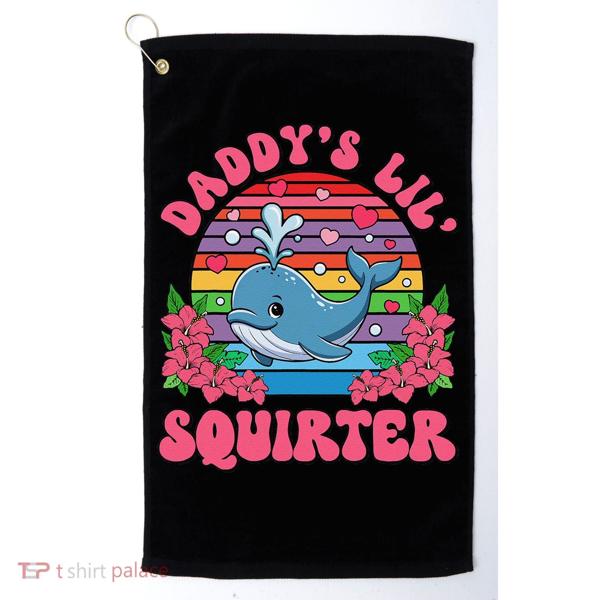 Inappropriate Funny DaddyS Lil Squirter Embarrassing Women Gift Golf Towel