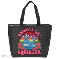 Inappropriate Funny DaddyS Lil Squirter Embarrassing Women Gift Tote Bag thumb 0