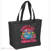 Inappropriate Funny DaddyS Lil Squirter Embarrassing Women Gift Tote Bag thumb 2